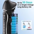 thumbnail image 3 of Water flosser tooth cleaner - rechargeable travel spray cleaner 7-level waterproof, suitable for home travel (2 packs), 3 of 4