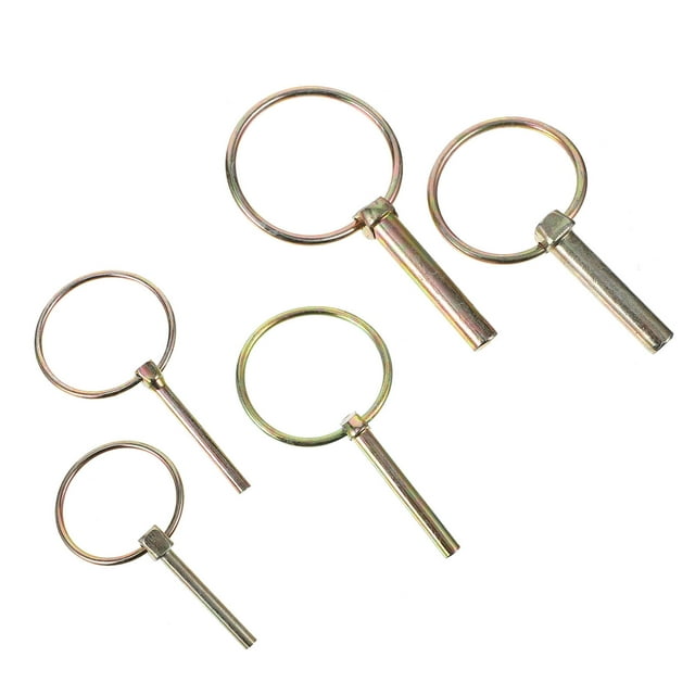 FUTUREORYY 10pcs Quick Disconnect Lynch Pin Locking Pin Carbon Steel Assorted Color Heavy Duty Use Farmers