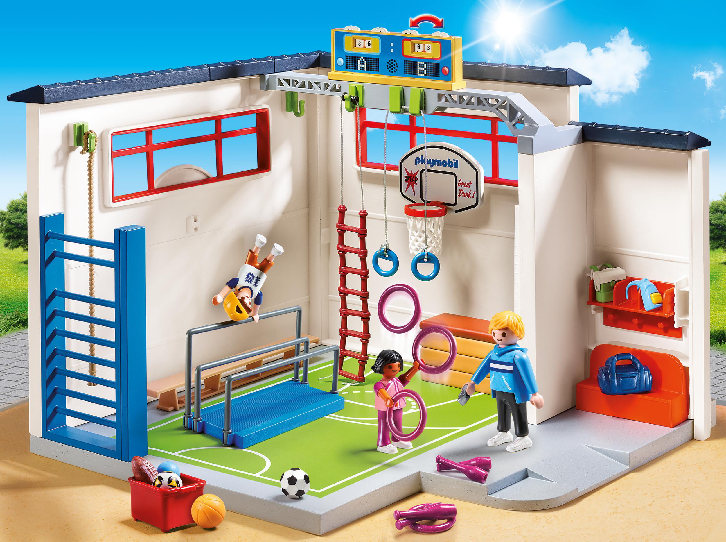 Playmobil Extension Gym Construction Game Clear