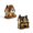A+B, variant on Vintage Light-Up Pumpkins Cottage, Halloween LED Village Decor, Hand-Painted Resin Fall House with Glowing Windows