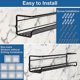 thumbnail image 4 of Pcs Wall-Mounted Spice Rack, Kitchen Spice Rack with Self-Adhesive Hooks and Screws, No Drilling, Spice Rack for Kitchen Bathroom Balcony, Kitchen Sto, 4 of 5