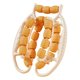 thumbnail image 4 of Rodillo muscular de mano con abrazadera circular para piernas, ergonómico, 360 grados, 23 ruedas de masaje Naranja, 4 of 8