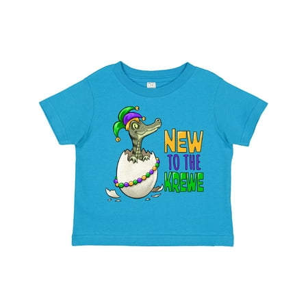 

Inktastic New to the Krewe Mardi Gras Baby Alligator Gift Toddler Boy or Toddler Girl T-Shirt