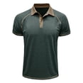 thumbnail image 4 of Zylanna Men's Polo Shirts, Casual Moisture Wicking Quick-Dry Short Sleeve Performance Tops for Golf Green, 4 of 6