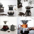 thumbnail image 4 of 1 filtro de café reutilizable a prueba de óxido (negro), 4 of 8