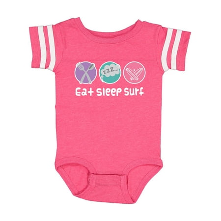 

Inktastic Surfing Eat Sleep Surf Gift Gift Baby Girl Bodysuit