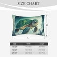 thumbnail image 6 of Bixox Watercolor Turtle1 Printed Pillow Protector,Super Soft Ideal for Home,Guests,Rentals - 20"x30", 6 of 8