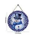 thumbnail image 3 of DefiDgd Christmas Snowman Wooden Hanging Sign for Front Door,Door Hanging Sign Winter Holiday Decor for Home Window Wall Farmhouse Indoor Outdoor, 3 of 7