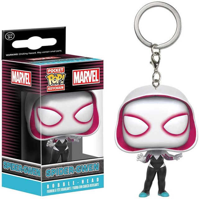 FUNKO-Llavero de bolsillo de Marvel SPIDER-GWEN, Spiderman, Peter Parker, Mysterio, figura de acción de vinilo, juguetes de modelos de colección POP