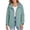 A Mint Green, variant on Ladies Rain Jacket Ndbuld Women's Detachable Hooded Windproof And Waterproof Jacket White M