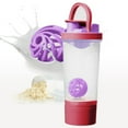 thumbnail image 5 of SLYNSHome - 23.6 oz - Protein Shaker Bottles for Protein Mixes with Whisk Ball - Leak Proof - Shaker Cups for Protein Shakes Protein Shaker Bottle Pack (Red), 5 of 8