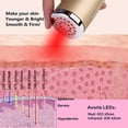 thumbnail image 3 of Limpiado Led Masajeador facial Terapia de luz roja Varita en el hogar Dispositivo para el cuidado de la piel-Tonificación facial-Masaje-Reafirmar y apretar las arrugas de la piel- Mascarilla facial Te Namotu CZMR-ZH79, 3 of 6