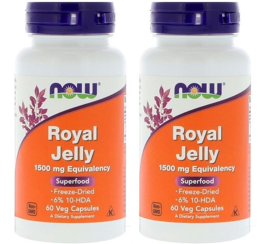 Now Foods, Royal Jelly, 60 Veg Capsules 2 Packs