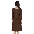 thumbnail image 5 of Inkmeso Solid Summer Casual Tunic Dress For Women's Short Mini Dresses With Button Placket, 5 of 7
