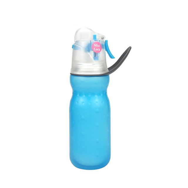 ¡Venta caliente! Ejercicio de verano de 470 ml y 16,5 fl oz, agua potable para eliminar el calor, doble capa para mantener el frío, taza de agua pulverizada, taza de agua