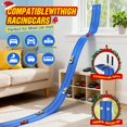 thumbnail image 4 of Pista de carreras flexible de 4,5 m, 2 carriles, azul, MozoaLata, 4 of 7