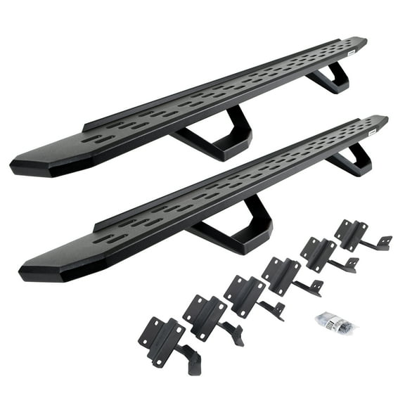 Go Rhino 6961508720PC RB30 Running Boards with Mounting Brackets, 2 Pairs Drop Steps Kit For Ford 04-14 F-150 Fits select: 2004-2014 FORD F150