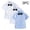 White, variant on 3 Pack Boys Short Sleeve Polo Shirt - Solid Color Active Performance School Uniform Set for Children,White Size 2T