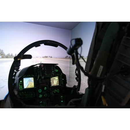 LAMINATED POSTER Cherry Point is home to three different flight simulators the AV-8B Harrier flight simulator, th Poster Print 24 x