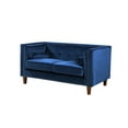 thumbnail image 3 of Uspridefurniture Kittleson 60'' Velvet Tuxedo Arm Loveseat -Blue, 3 of 5