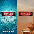 thumbnail image 5 of (2 Pack) Danger Blank Write-On OSHA Danger Sign 24 Inch X 18 Inch Vinyl Label Decal Sticker Weather Resistant, UV Protected for Workplace, Business, and Construction Site, Made in the, 5 of 7