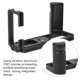 thumbnail image 3 of Full Metal Digital Camera L Quick Release Plate Vertical Shooting Handle for Fuji XT4, 3 of 3