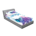 thumbnail image 2 of Ambesonne Saying Fitted Sheet & Pillow Sham Set, Tropical Vibe, Twinxl, Multicolor, 2 of 2