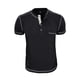 thumbnail image 4 of pstuiky Camisas de manga corta para hombre, Camisa tipo blusa de manga larga con cuello vuelto y solapa con estampado de cremallera para hombre camisetas de hombre m, 4 of 5