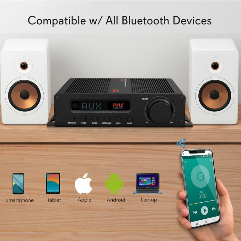 Sprout Pilgrim forretning Pyle PFA540BT Bluetooth 5 Channel Home Audio Amplifier Receiver with HDMI  Output - Walmart.com