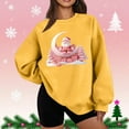 thumbnail image 2 of Lorytime Christmas Womens Sweatshirt Oversized Santa Claus Plush Shirt Crew Neck Long Sleeve Pullover Loose Tops, 2 of 5
