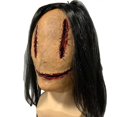 thumbnail image 5 of Smiley Face Serial Killer Scary Mask Latex Full Head Horror Movie Mask Halloween Cosplay Props, 5 of 5