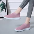 thumbnail image 5 of Fashion Spring And Summer Women Sports Shoes Thick Non Mesh Breathable Elastic Lace Up Solid Color Casual Style Women's Wedge Sneaker Sneaker Boots for Women Sneaker Socks for Women Sneaker, 5 of 7