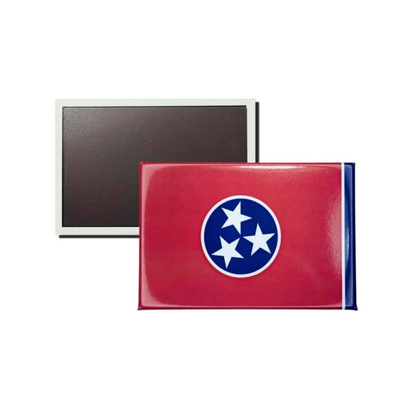 Horizontal Magnet - State Flag Tennessee - USA | Refrigerator Decor Accent, Travel Souvenir, Collectible Keepsake, Home Office Magnet