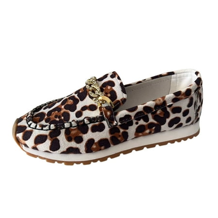 

Shoes for Women Ladies Suede Rhinestone Metal Chain Decorative Flat Bottomed Casual Sports Shoes Running Shoes for Women Womens Walking Shoes(Color:Brown Size:US 6.5)