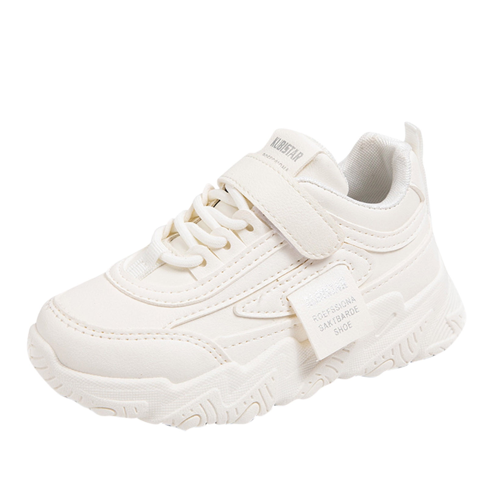 Ketyyh chn99 Sneakers for Girls Boys Kids Running Shoes Girls Shoes Children Sports Shoes Girls Flat Sole Non Slip Light Shoes Solid White 2 Big