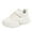 White, variant on Vedolay Fashion All Seasons Children Sports Shoes Girls Flat Sole Thick Sole Non Slip Light Lace Up Hook Fashion Shoes for Kids(White,2)