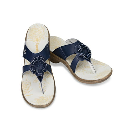Spenco Rose - Supportive Casual Sandals - Navy Women's - Size