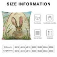 thumbnail image 6 of Nawypu Cute Bunny Easter Outdoor Lumbar Pillow Covers , Farmhouse Spring Easter Egg Bunny Decor Lumbar Pillows, Colorful Happy Easter Egg Rabbit Ear Pillows&nbsp;2pc, 6 of 6
