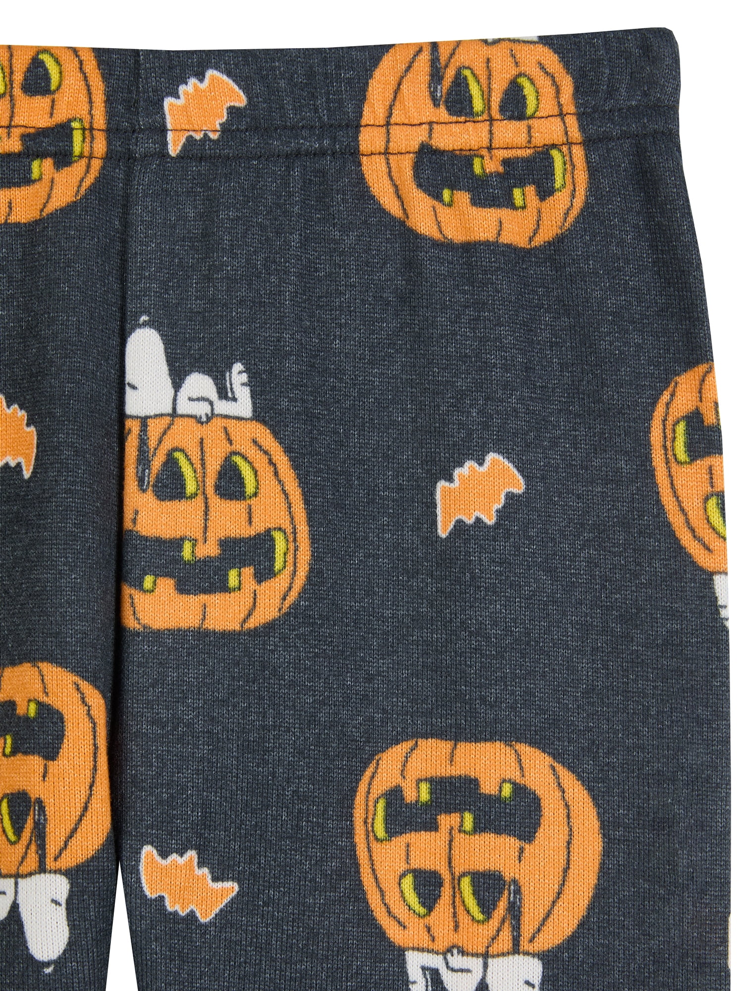Peanuts Boys Halloween Snug Fit Long Sleeve Top and Sleep Pants Pajama Set, 2-Piece, Sizes 4-12