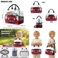 thumbnail image 5 of DISNIMO Truck Print Kids Backpack for Boys, 3 in 1 School Backpack Set with Insulated Lunch Box & Pencil Case, Lightweight Large Capacity School Bag for Teen Boys 8-12, 5 of 7