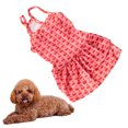 thumbnail image 3 of Vestido para perro, colores brillantes, suave, transpirable, lindo, de dibujos animados, seguro, vestido de disfraz para perro para fiesta de verano, boda, estilo cereza XL para 13.23-16.53 lb, 3 of 8