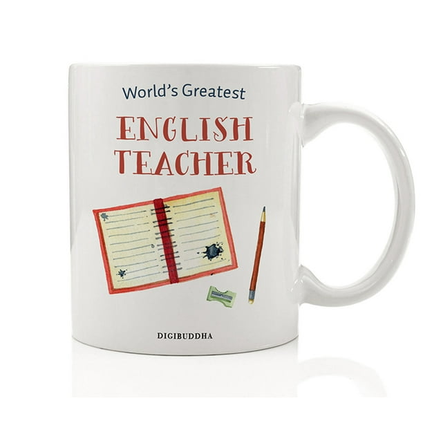 English Teacher Gifts, World's Greatest English Teacher Coffee Mug