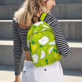thumbnail image 6 of Rateoe Green Apple Pattern Canvas College Laptop Backpack,Travel Daypack,Durable Rucksack Travel Notebook Bag School Backpack Book Bag for Men Women-Small, 6 of 7