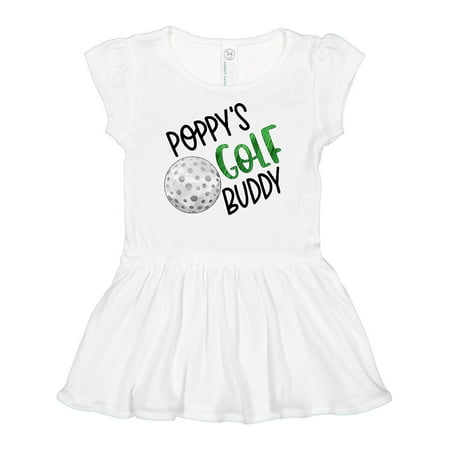 

Inktastic Poppy s Golf Buddy with Golf Ball Girls Baby Dress