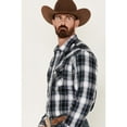 thumbnail image 2 of Wrangler Men's Rock 47 By Plaid Print Long Sleeve Snap Western Shirt - 112317113 Medium, 2 of 4