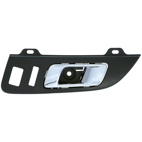 Dorman 15720 Front Driver Side Interior Door Handle for Specific Lincoln Models, Chrome; Black