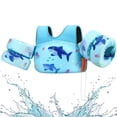 thumbnail image 1 of Chaleco de natación HeySplash para niños de 15 a 32 kg Blue Shark de 2 a 7 años, 1 of 8