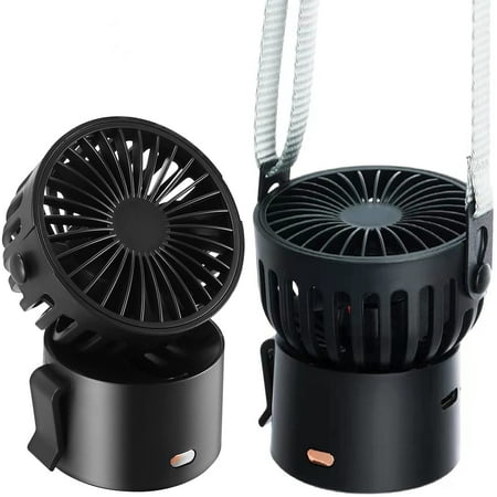 

Protable Desk Fan Desk Fan Speed Adjustable Mini Personal Fan Neck Fan Laptop Table Fan with Strap Tiny for Home Office Car Outdoor Travel USB Rechargeable Cooling Fan 1000 mAh Battery Operated