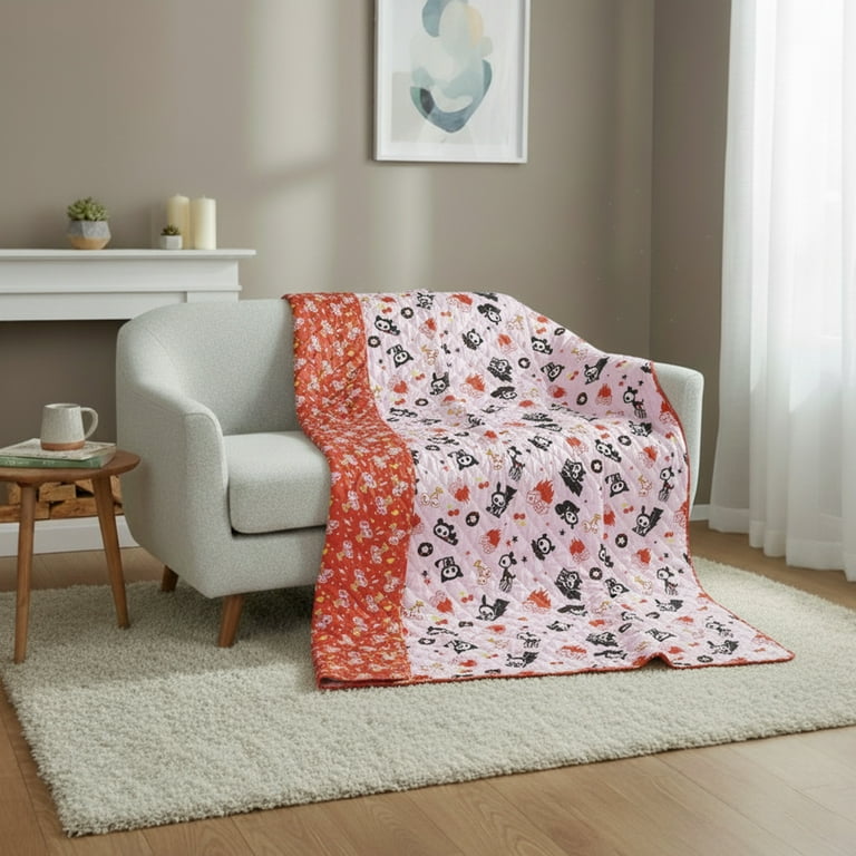 Skelanimals Cherry Bomb Twin/Full Reversible Microfiber Quilted