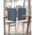 thumbnail image 4 of nqOlkjepod Navy Blue Striped Chair Covers Set of 8, Decorative Chair Back Cover, Modern Abstract Art Aesthetics Dining Room Chair Slipcovers Removable Chair Protectors Covers for Party Banquet, 4 of 7
